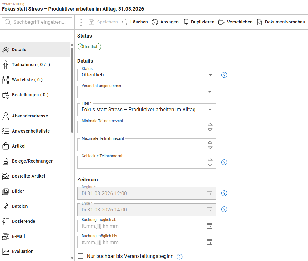 DetailsView-Veranstaltung