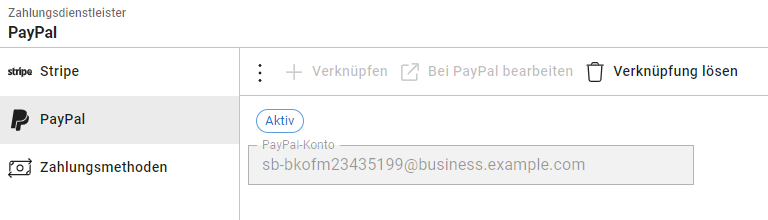 PayPal: Aktiver Account